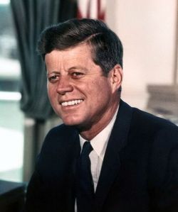 An official White House portrait of JFK: before the trouble began... 